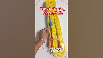 Cáp vải cẩu hàng Jumpo cargo bản dẹp 3 tấn bản 75mm #jumpocargo #webbingsling #capvai