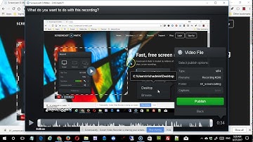 Screencast-o-matic: Saving a Video