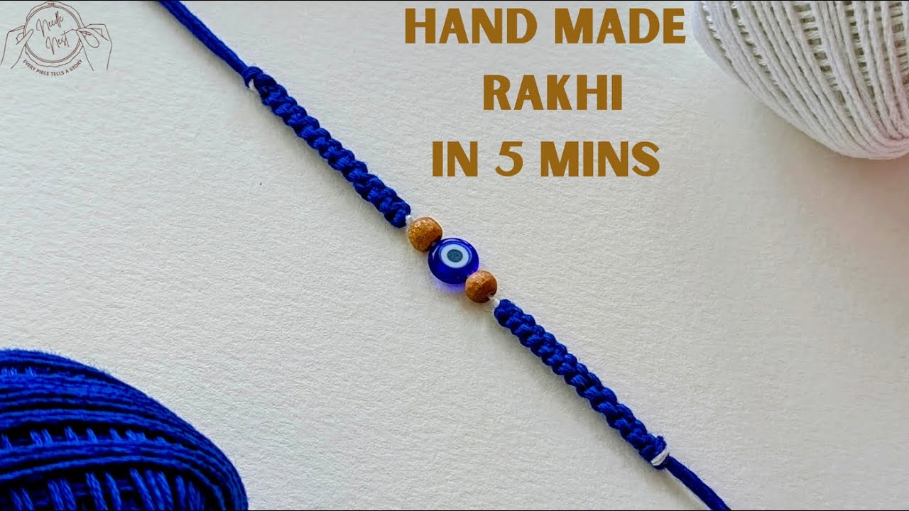 How to make rakhi at home | DIY Rakhi making | Easy rakhi idea # ...