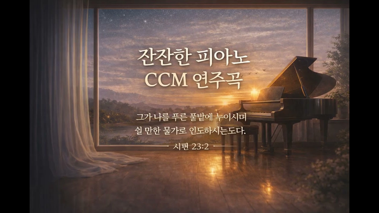 [CCM Playlist] 마음을 편안하게 하는 피아노 CCM 연주곡