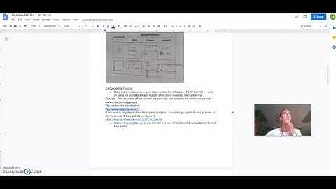 Grade 4 Number Corner October notes