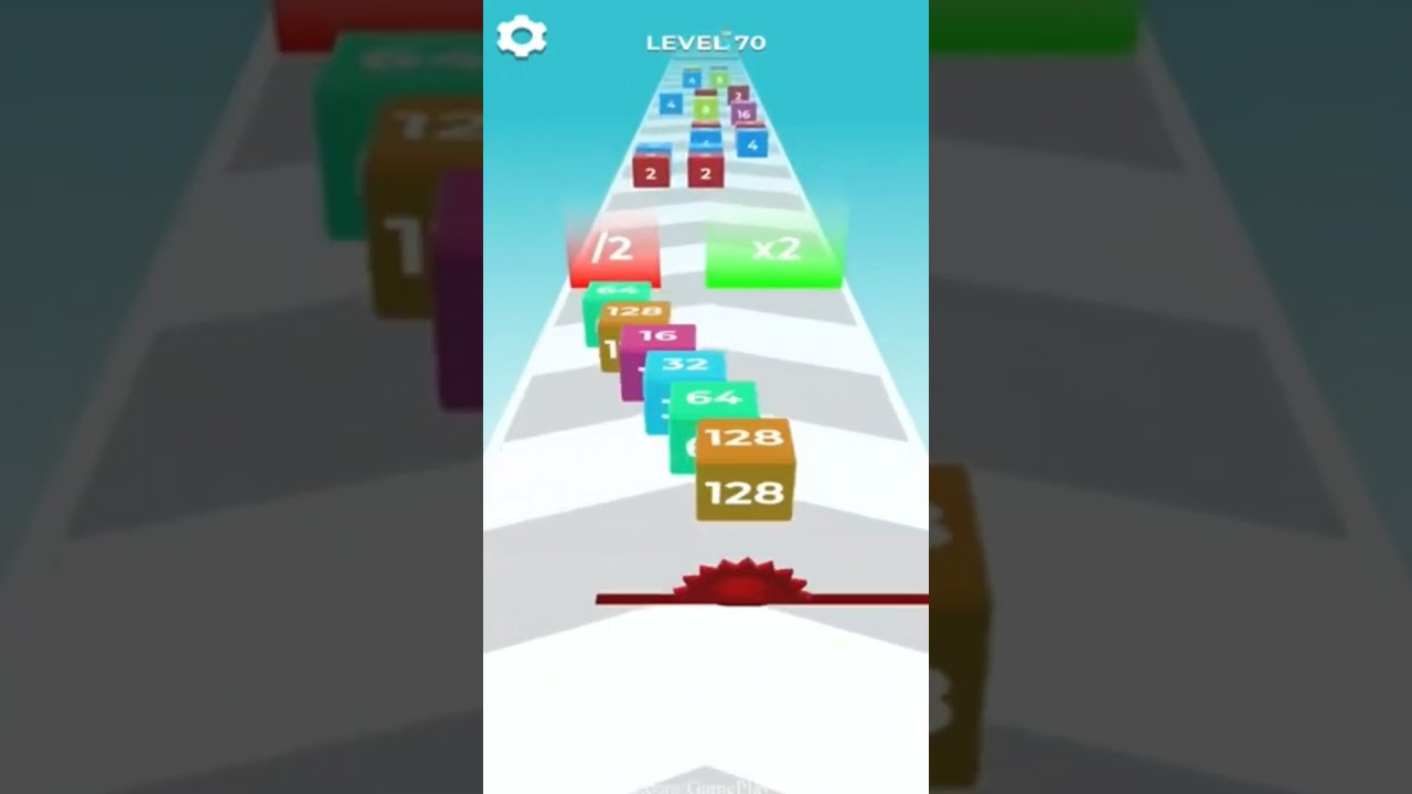 2048 Cube Runner : 3D Merge (android) level 70 new update