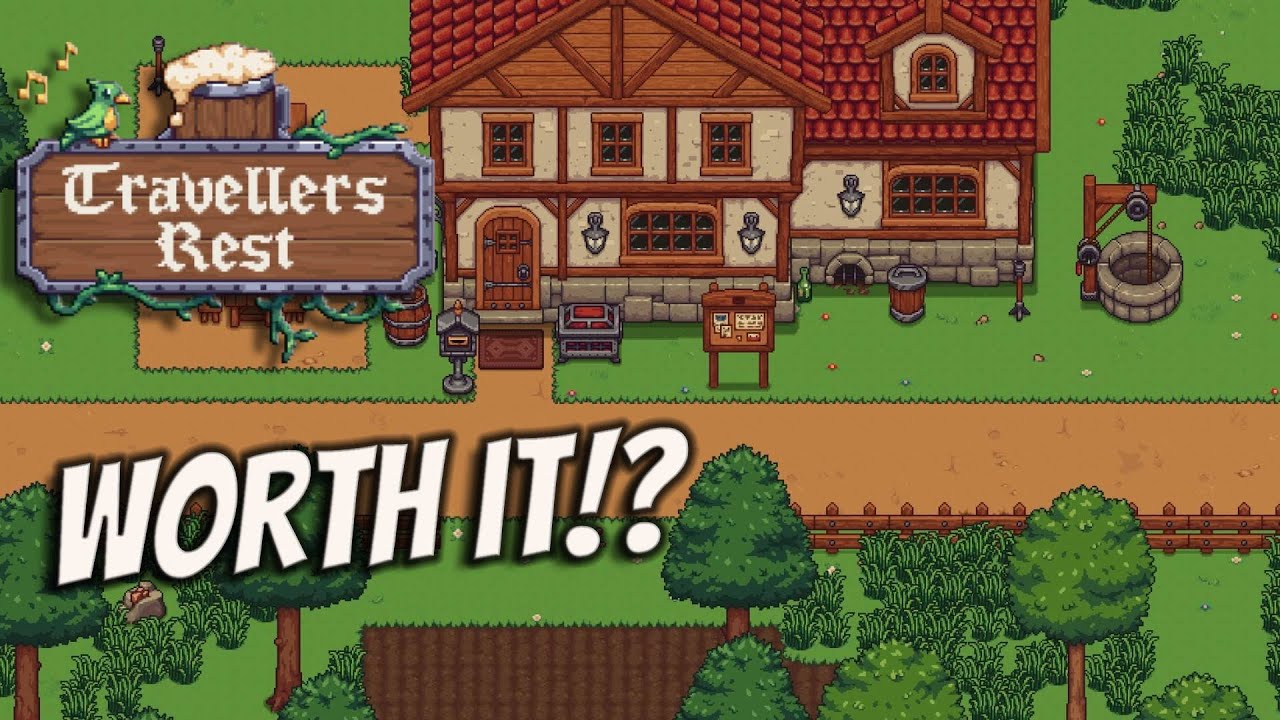 Graveyard keeper BUT you run a fantasy TAVERN! Travellers rest gameplay! YouTube