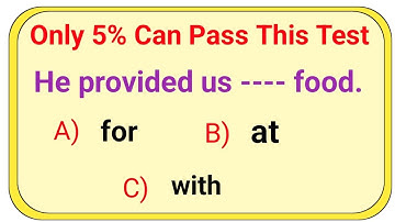 Mixed Grammar Test Only 5% Can Pass This Test