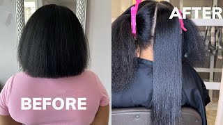 Silk Press HAIR GROWTH Update!! Silk Press Natural Hair | Hair Growth