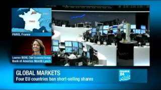Debt - Four European countries ban short-selling stocks