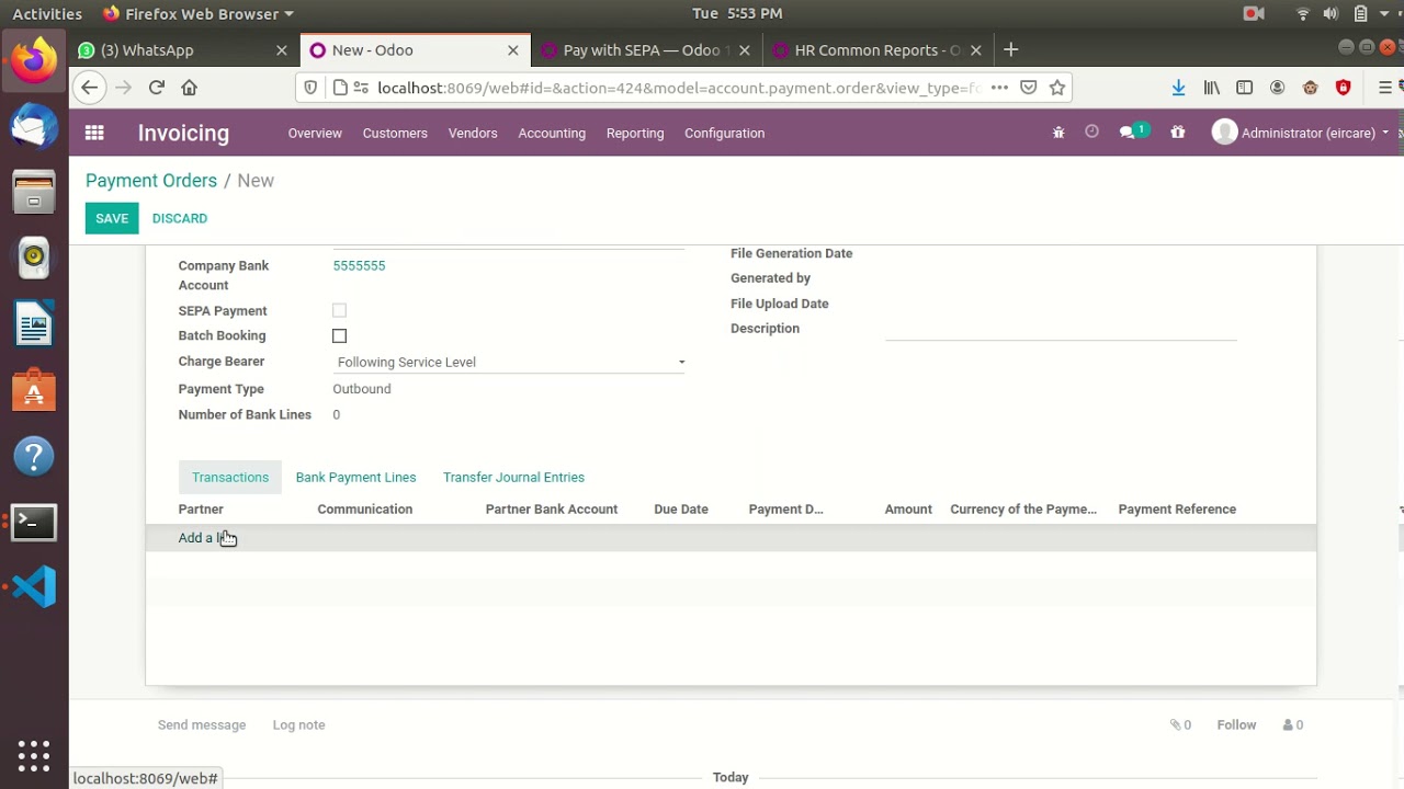 How SEPA Work in Odoo 13