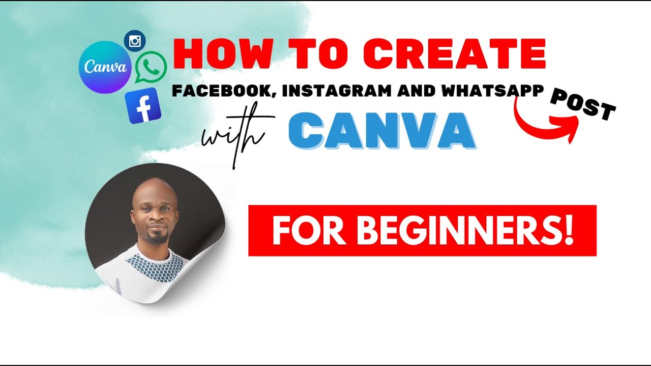 How to create a Facebook, Instagram and Whatsapp post with Canva - YouTube