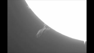 35 minute time lapse of solar prominence jan 16th 2013