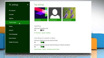 How to disable search suggestions in Windows® 8.1