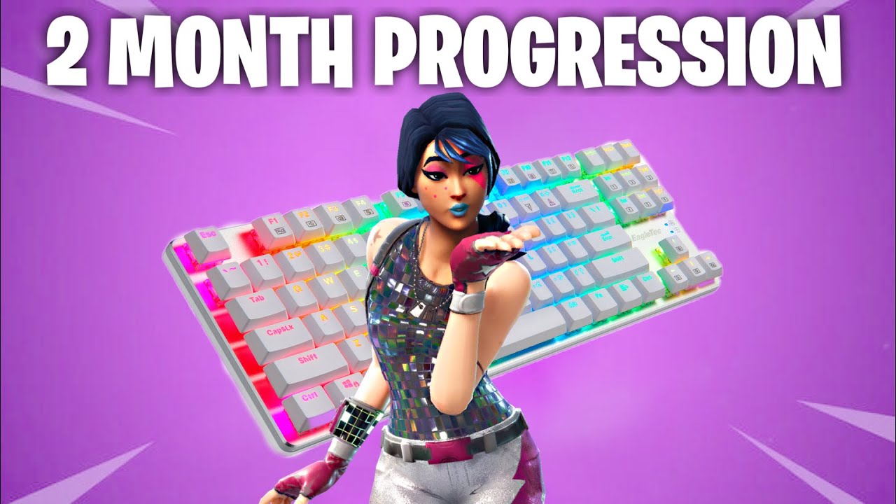 2 MONTH Fortnite Keyboard and Mouse Progression! (TIPS)