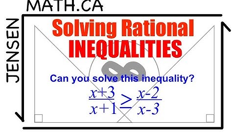 3.4 Solving Rational INEQUALITIES (full lesson) | MHF4U