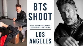 BTS PHOTOSHOOT IN LA -  Male Model Weston Boucher & Photographer Blake Ballard