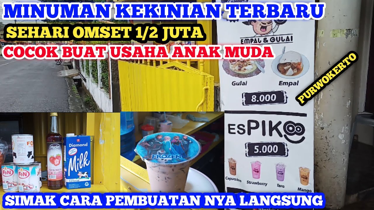 Minuman kekinian intip bahan dan  cara  pembuatannya  omset 