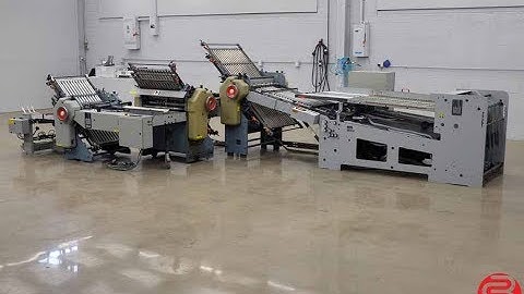 Stahl B26 Continuous Feed Paper Folder w/ 8 Page Unit, 16 Page Unit, and Mobile Delivery