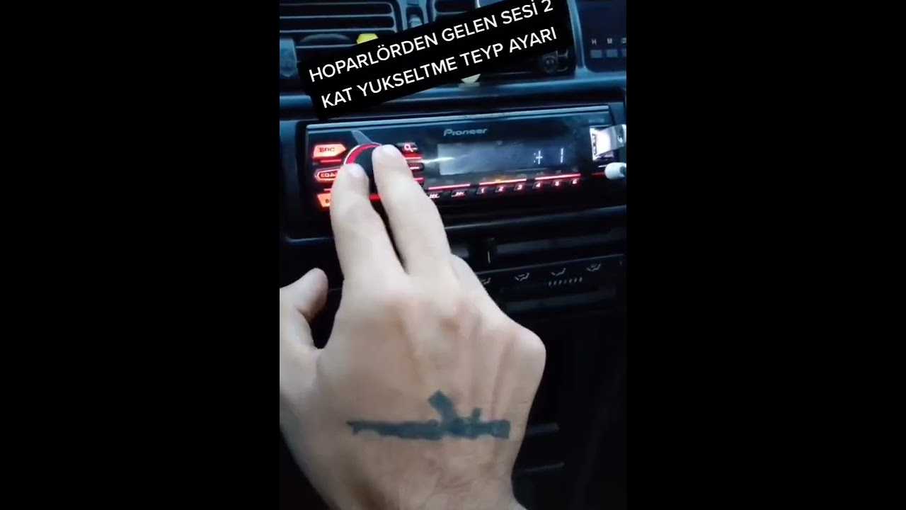 pioneer teyp ayarı ses arttırma...