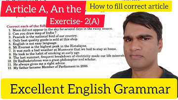 syntax Exercise- 2  | Correct the following sentences  | Excellent English grammar class 12