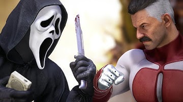 Ghostface Meets Omni-Man | Ghostface Vs Omni-Man All Intro Dialogues - Mortal Kombat 1