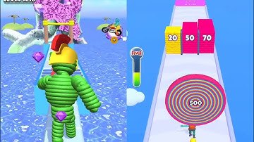 Rope Man Run VS Layer Man 3D Max All Levels Gameplay Android,iOS NEW UPDATE