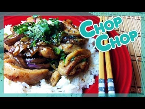 Chicken Recipe : Spicy Stir Fry Chicken with Eggplant : How to Stir Fry : Chinese Food : CHOPCHOP | Seonkyoung Longest