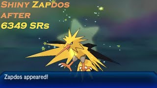 Live Shiny Zapdos After 6349 Srs In Pokemon Ultra Moon