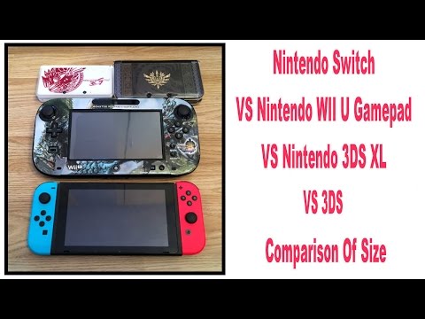 Size comparison: Wii U vs Switch vs 3DS XL : r/NintendoSwitch