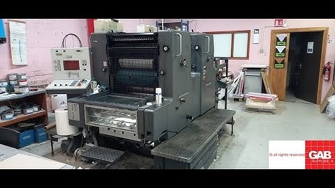 Heidelberg MOZ two color offset printing machine for sale   Gab Supplies Ltd   1993