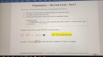 Find a Missing Coordinate of a Point on the Unit Circle - Given Quadrant