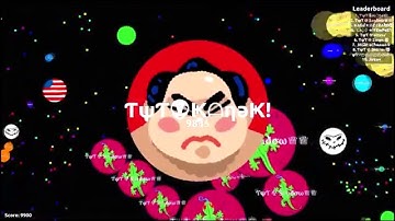 Agario Teaming with a random guy