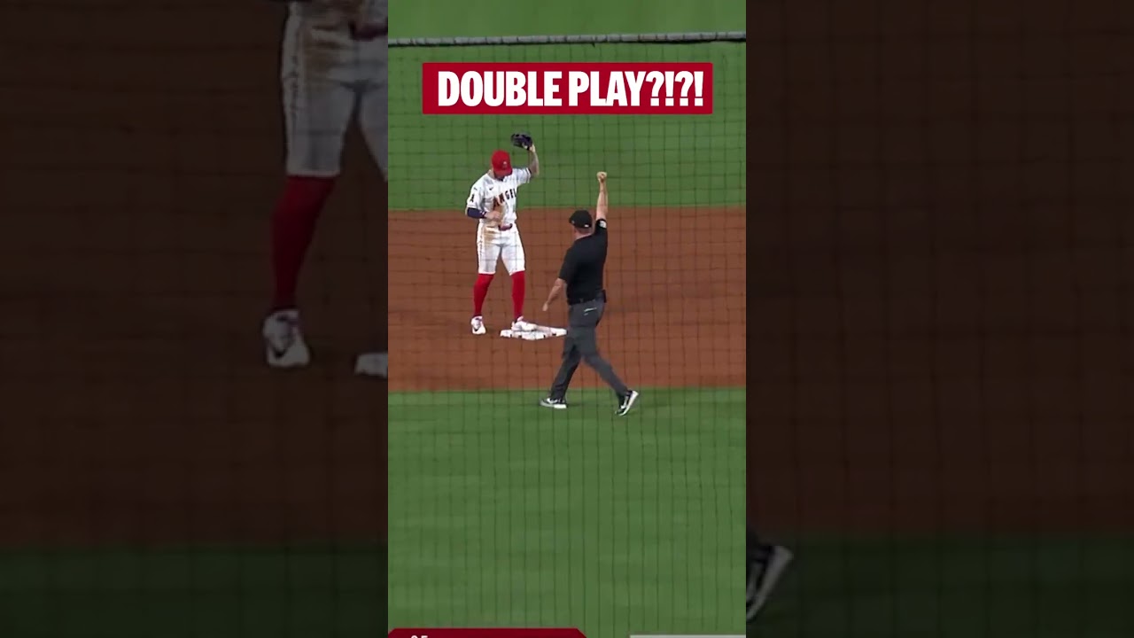 Zach Neto was in the right place to catch the ricochet and turn two 🤯