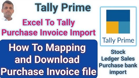 Purchase invoice import excel to tally prime | excel to tally import