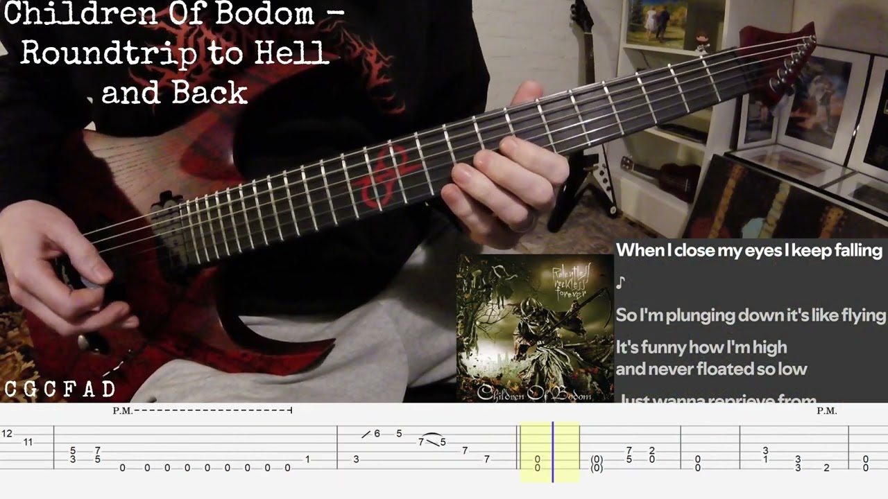 Children Of Bodom - Roundtrip to Hell and Back (guitar cover + tabs)