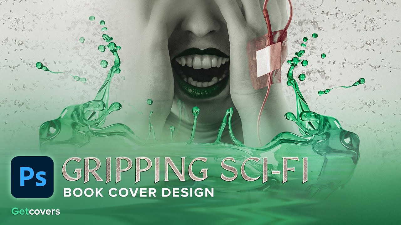Science Fiction Book Cover Design Process | Photoshop Speed Art - YouTube