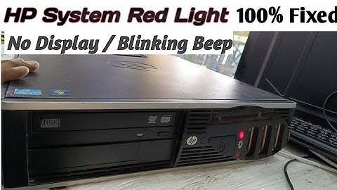 Hp computer Red Light Blinking And Beeping|Hp System Red Light Blinking And Beeping 4 Times|Red Beep