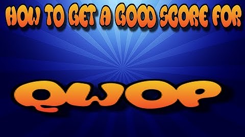 How to get a good score on QWOP
