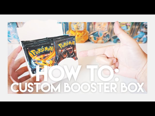 HOW TO MAKE A CUSTOM POKEMON BOOSTER BOX - YouTube