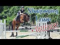 SHOW JUMPING LESSON VLOG + VOICEOVER