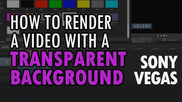 How to Render a video with Transparent Background in Sony Vegas