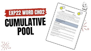 Exp22_Word_Ch02_Cumulative_Pool | Word Ch02 Cumulative Pool | @myitlabsolutions161
