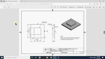 Job 1 (Membuat kontur) CAD/CAM dg Mastercam X5 & Simulasi Swansoft CNC GSK Milling