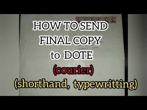 How to send hard copy to DOTE | how to send final copy to DOTE |