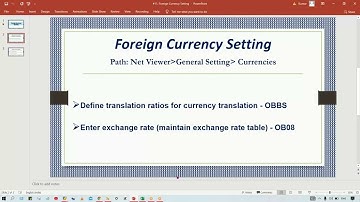 (11) FOREIGN CURRENCY SETTINGS IN SAP FICO {PART-2} @ravireddye-learning