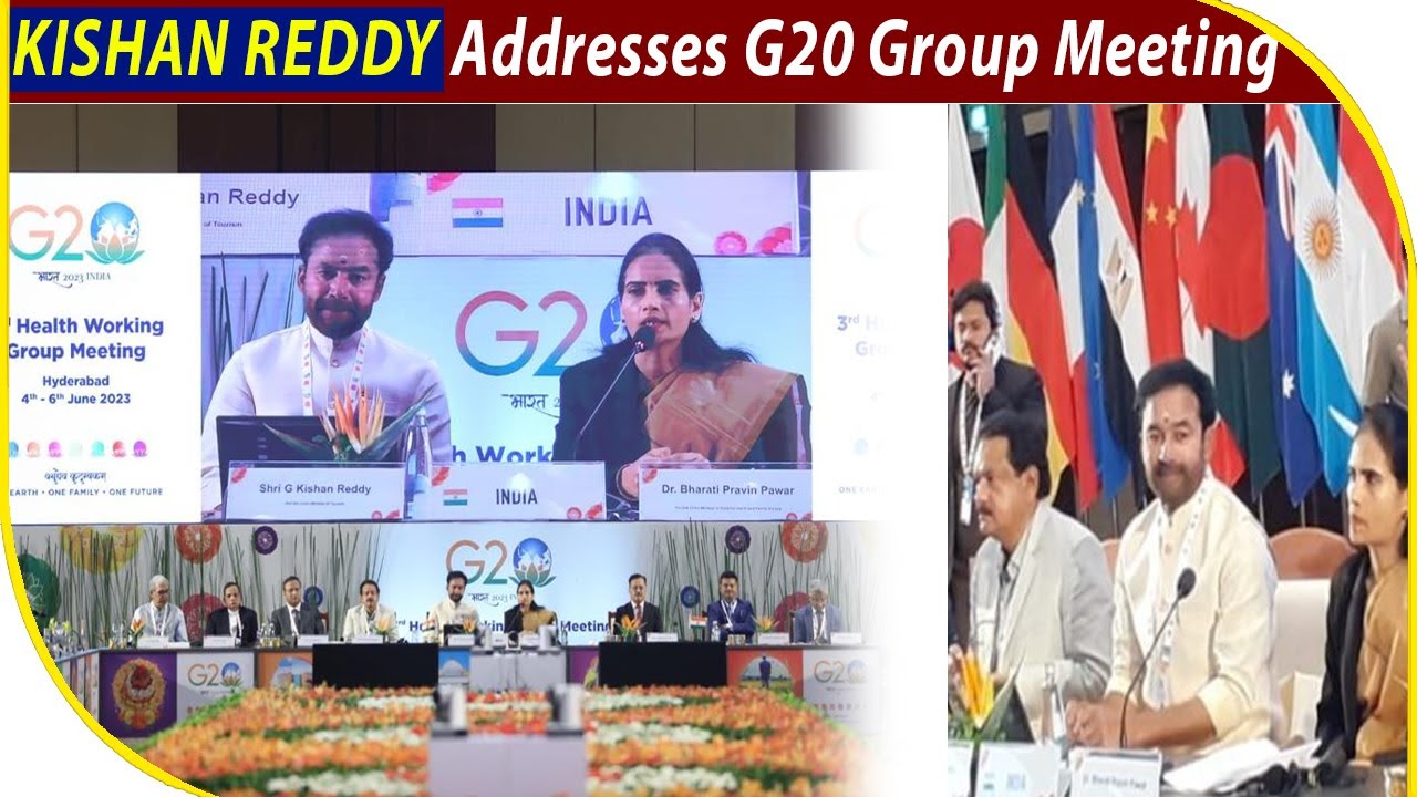Kishan Reddy Addresses G20 3rd Health Working Group Meeting | BBN NEWS ...