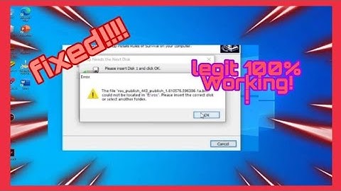 How to fix error installing or set up need the next disk in rules of survival | 100% Working