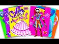 FUN time of Lily LoveBraids vs Prototype - Poppy Playtime 5 Sticker Book | Paper DIY
