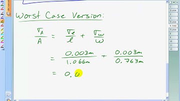 Uncertainty propagation by formula or spreadsheet