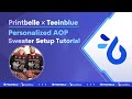 Personalized AOP Sweater Setup Tutorial via Teeinblue &amp; Printbelle