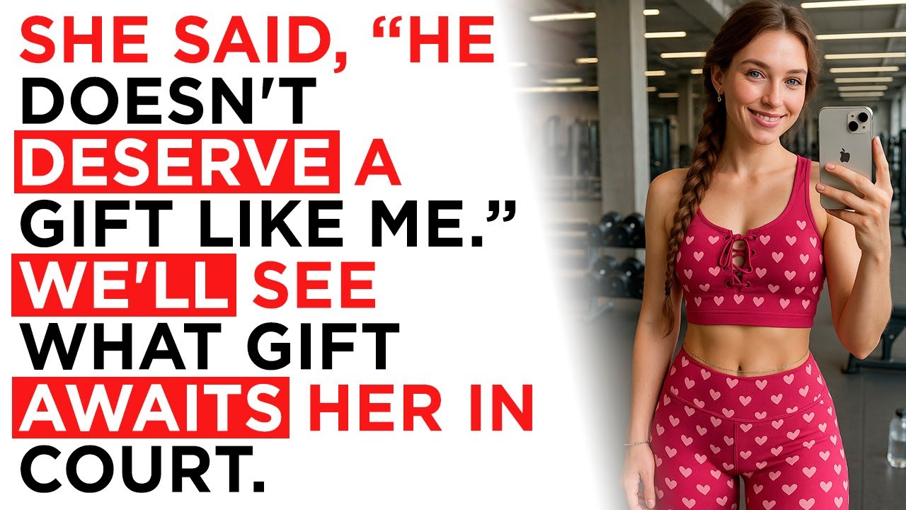 She said, “He doesn't deserve a gift like me.” We'll see what gift awaits her in court.
