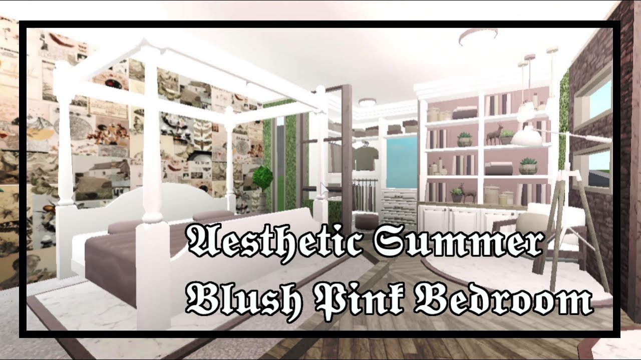 Roblox Bloxburg Aesthetic Summer Blush Pink Bedroom Build Zxliq Youtube - roblox welcome to bloxburg blush pink bedroom youtube