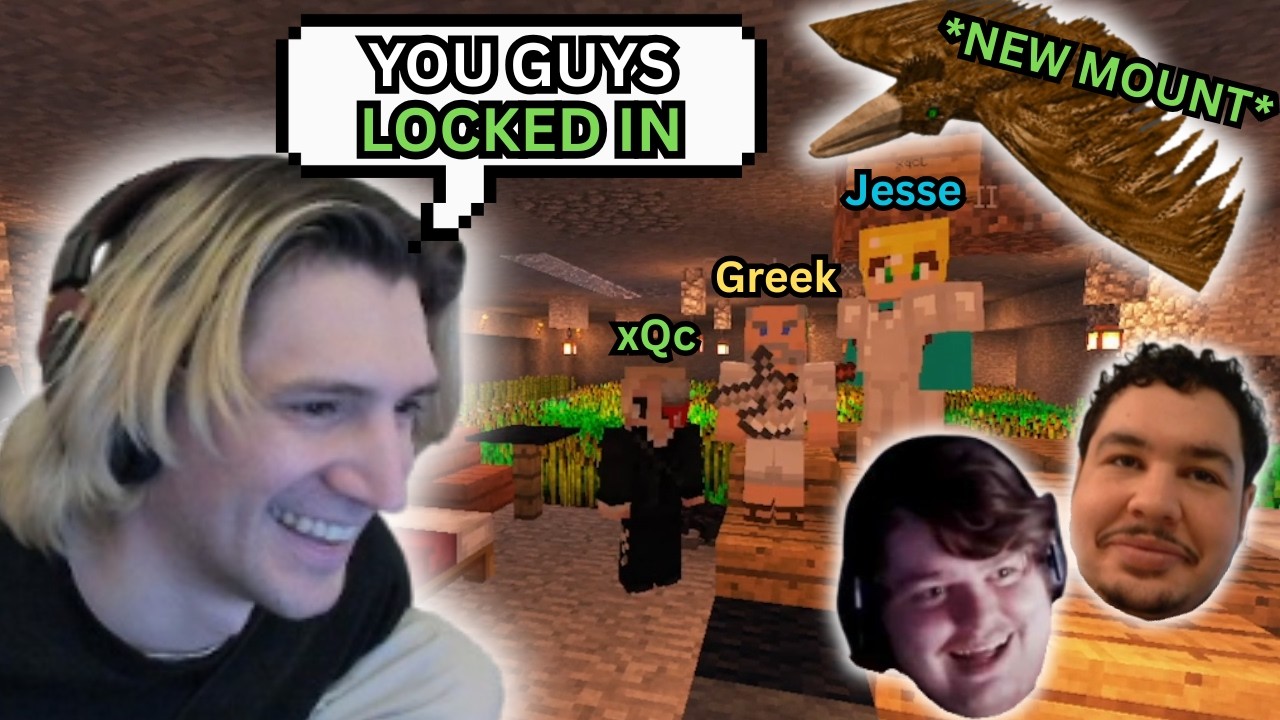 xQc is making ACTUAL PROGRESS in RLCraft with Jesse and Greek
